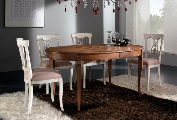 Esszimmer Wohnzimmer Esstische Tische Tisch Esstisch Naturholz Retro Style