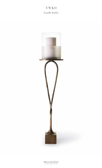 Kerzenhalter für Wohnzimmer und Flur Bronze-Finish restauriert