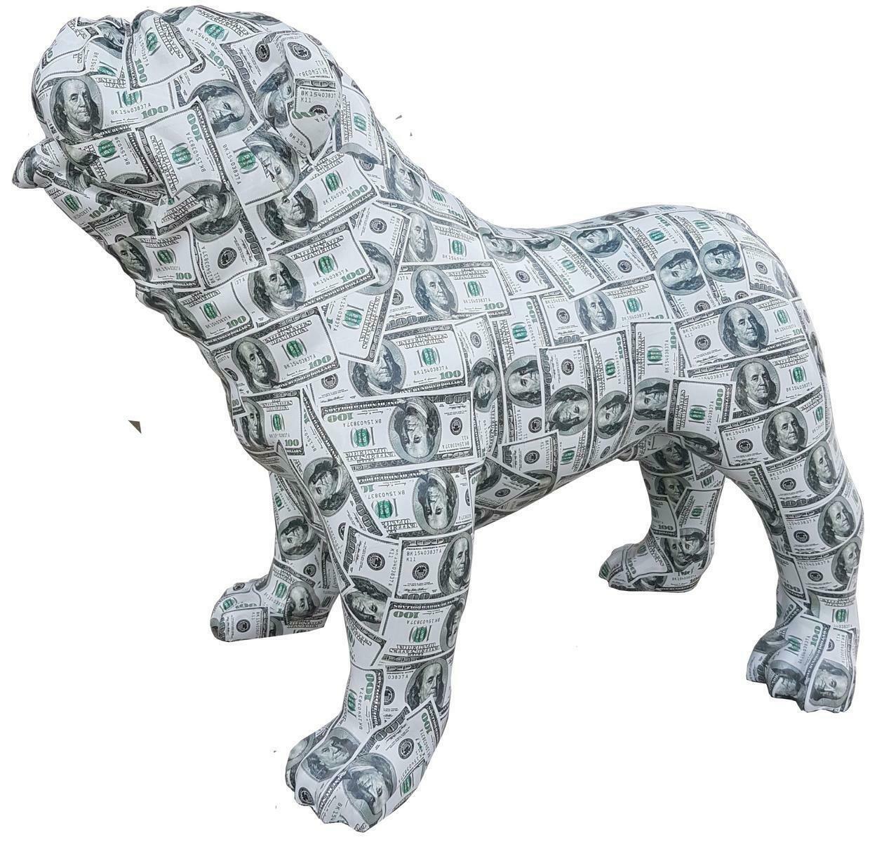 Abstrakte Deko Figur Statue Skulptur 79cm Fuguren Statuen Skulpturen Dollar Hund