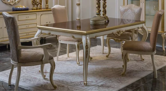 Esszimmer Esstisch Stuhl Set Gruppe Garnitur Tisch Tische Garnitur 5tlg.