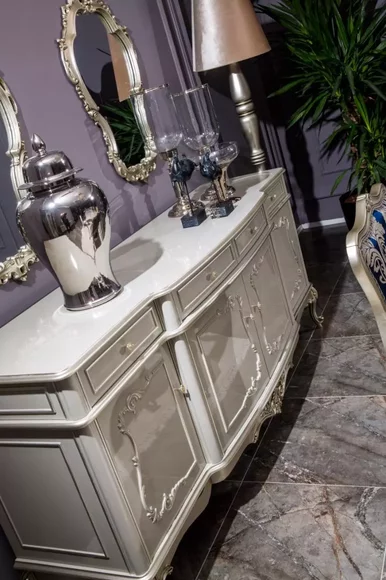 Sideboard Luxus Schrank Regal Anrichte Schränke Wohnzimmer Glasschrank