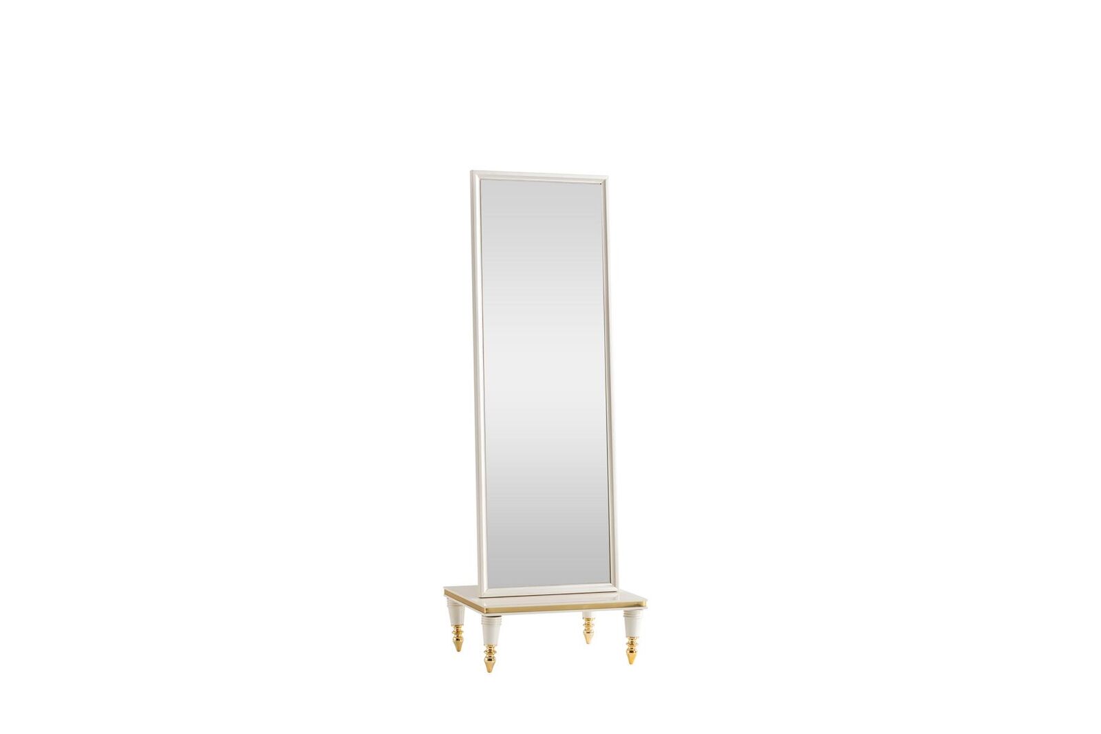 Spiegel Weiß Schlafzimmer Modern Stehspiegel Metall Elegantes Standspiegel Neu