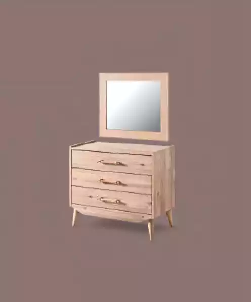Braune Kommode im Schlafzimmer braun aus Holz mit Schubladen Möbel