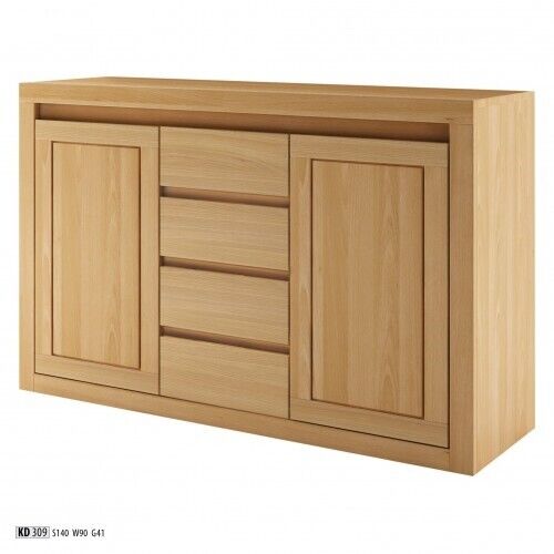 Anrichte Kommode Massivholz Schränke Echtes Holz Eiche 140x90cm Kommoden Schrank