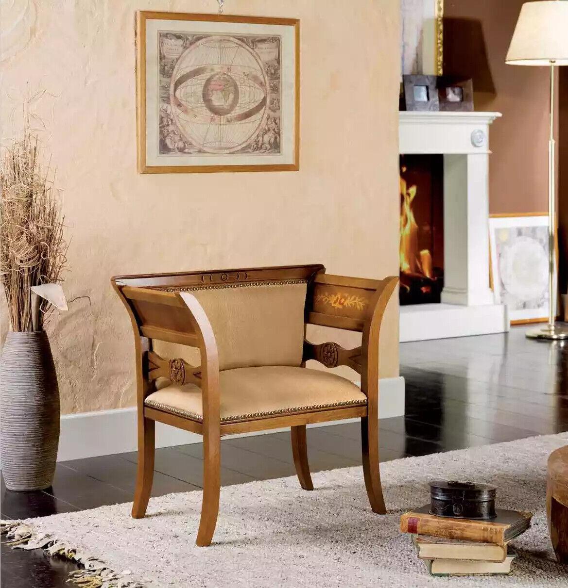Klassische Sessel Wohnzimmer Luxus Sitz Polstersessel Sitzmöbel Neu