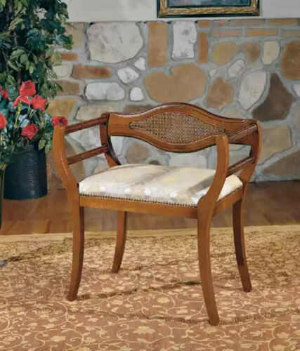 Sessel Designer Holz Sitz Polstersessel Sitzmöbel Polster Stoff Neu