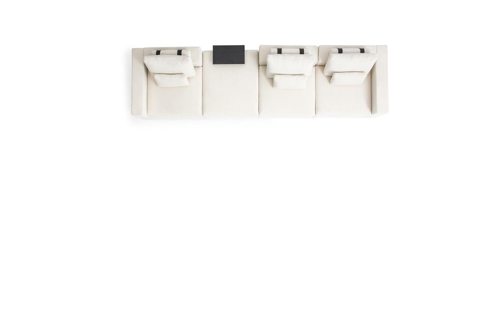 Sofa Weißer Sechssitzer Wohnzimmermöbel Luxus Couchen Stoff Möbel