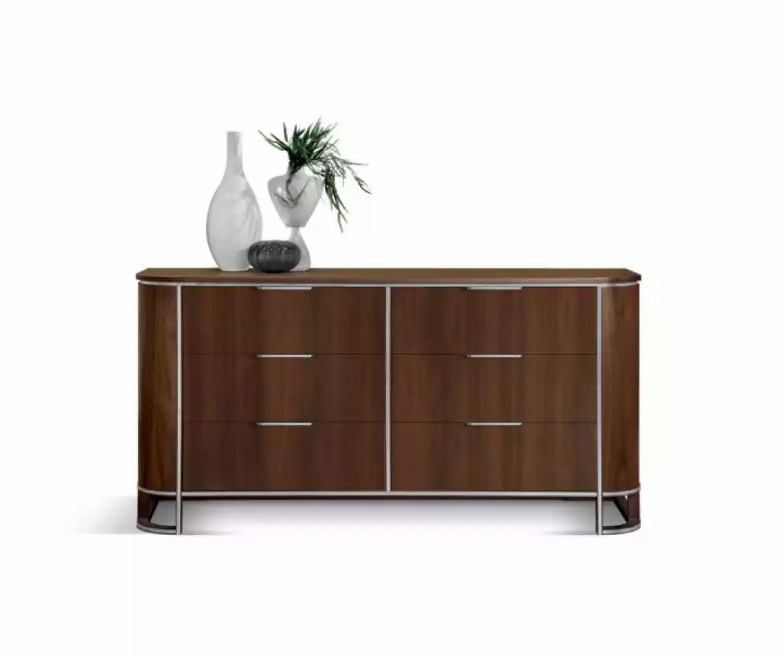 Kommode Sideboard Highboard Schrank Design Holz Braun Sideboard Neu