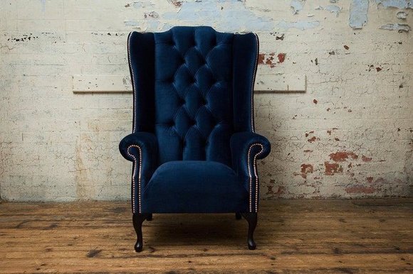 Chesterfield Design Sofa Sessel Couch Polster Ohrensessel Couchen 1 Sitzer Neu