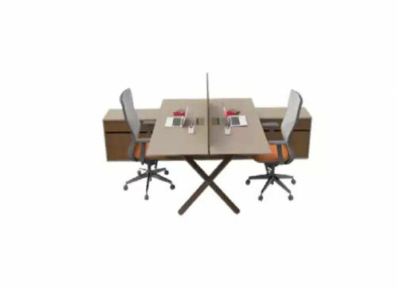 Großer Büro Arbeitstisch Büromöbel Bürotische Massivholz Möbel Tische