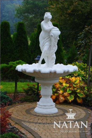Zierbrunnen Springbrunnen Skulptur Brunnen Deko Garten Fontaine Teich Sofort