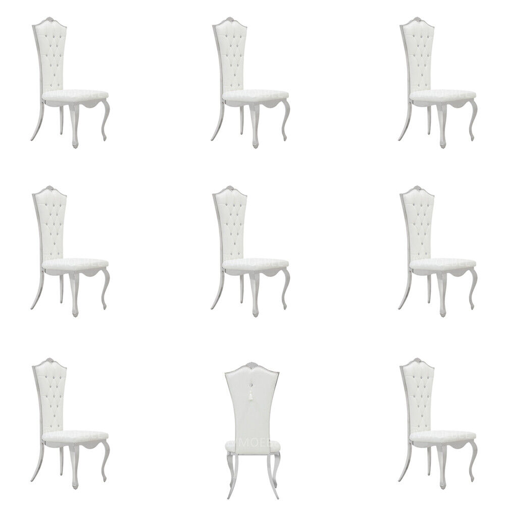 Chesterfield 8x Sessel Design Polster Stühle Klassische Textil Holz