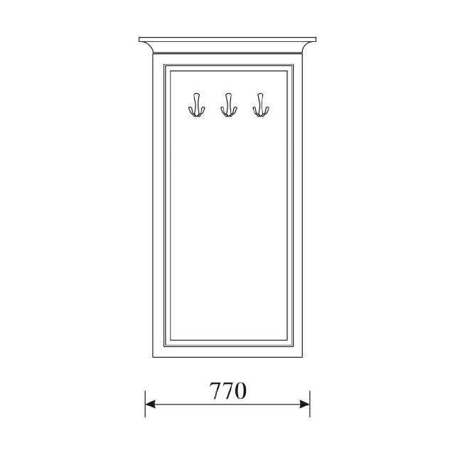 Klassischer Garderobe Garderoben Garderoben Kolonial Stil Echtem Holz Neu ODW