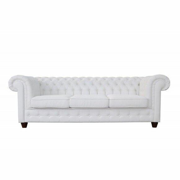 Chesterfield Sofagarnitur Sofa 3+1+1 Couch Polster Set Sofas Couchen S1