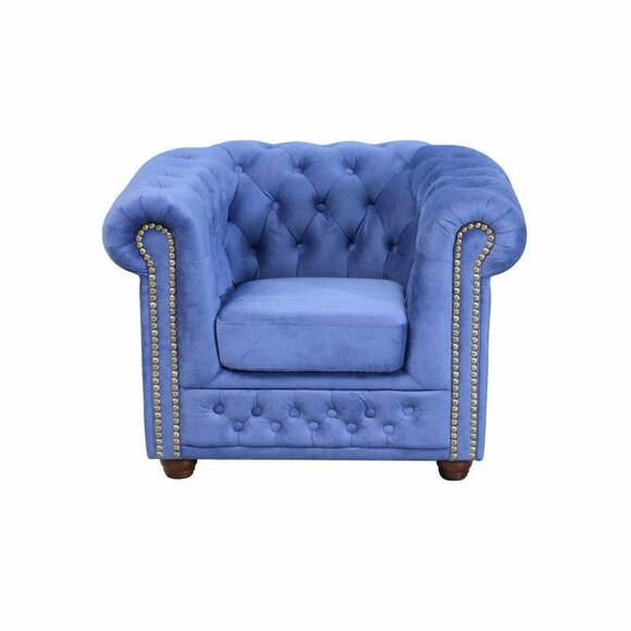 Chesterfield York Textil Couch Polster Sofas Couchen Sessel Stuhl Lounge Club