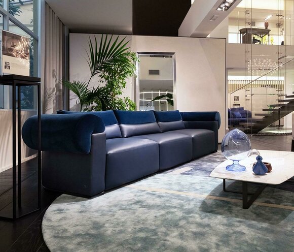 Big Sofa Couch 4 Sitzer Vier Couchen Polster Sitz Sofas Couchen Leder viersitzer