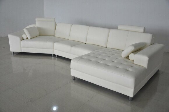 Design Ecksofa Leder Couchen Sofas U Form Sofa Couch Polster Neu Wohnlandschaft