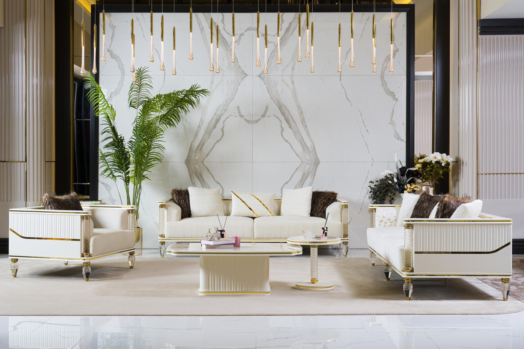 Sofagarnitur 3+3+1 Sitzer Sessel Garnitur Modern Relax Sessel Möbel Neu