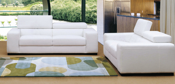 Sofagarnitur Design Couch 3+2 Set Polster Leder Sofa Wohnzimmer