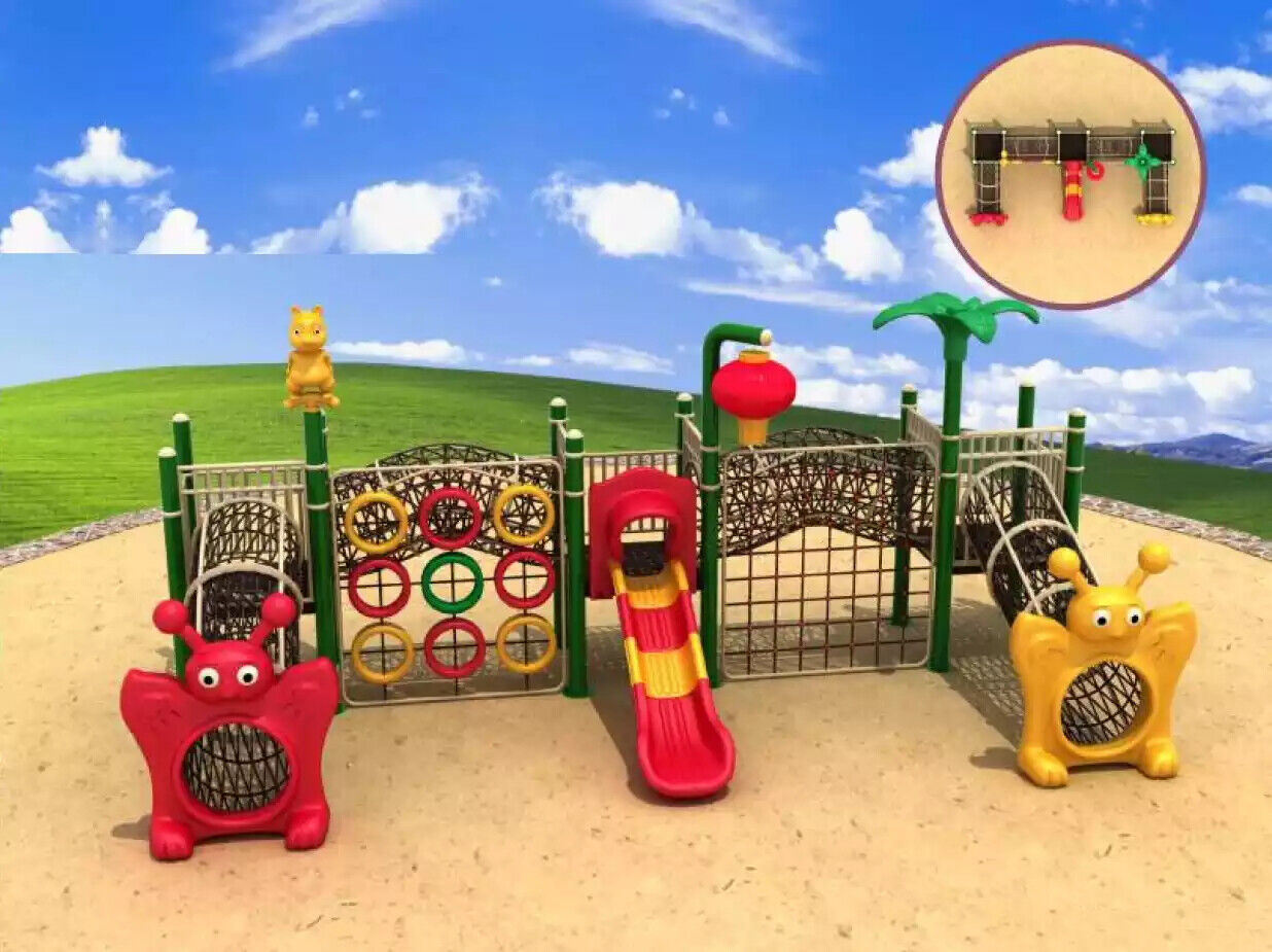 Spielturm mit Rutschbahnen Labyrinth Spielplatz für Kinder Outdoor