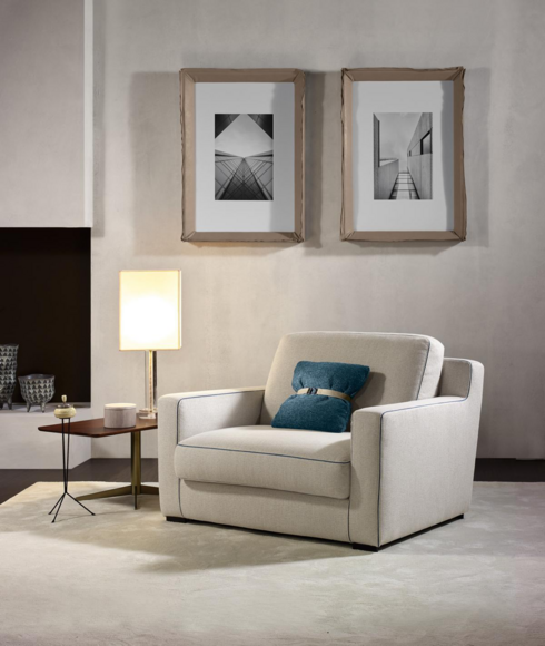 Sessel 1 Sitz Textil Lounge Luxus Prianera Neu Sessel Design Modern Neu