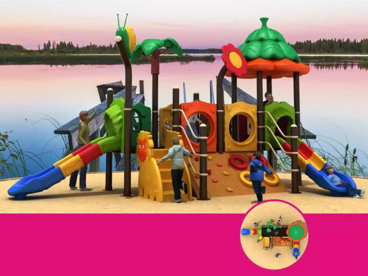Spielturm Rutsche Turm Spielhaus Spielplatz Outdoor Kletterturm Neu