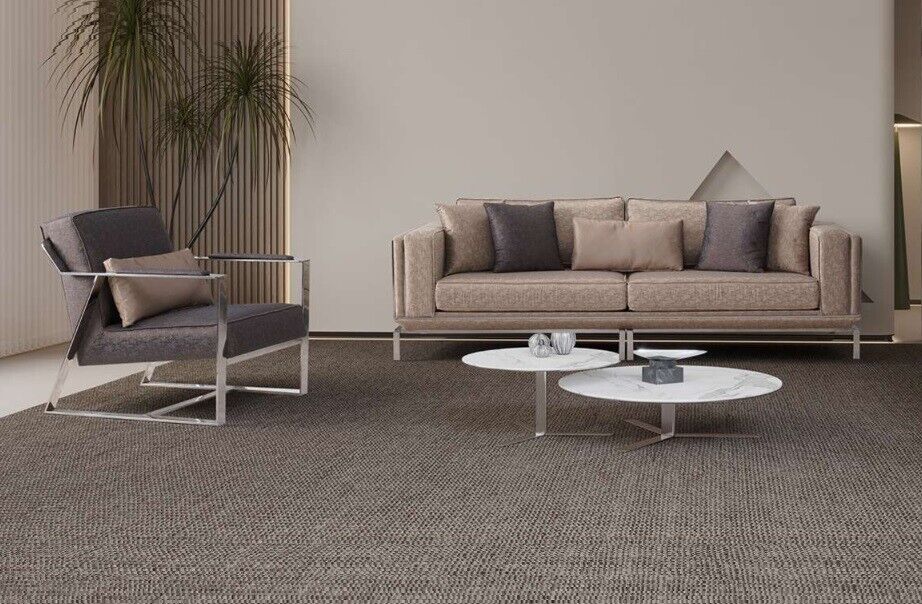 Sofagarnitur Komplette Couchgarnitur Beige Polstersofa Stoffsofa 2tlg Sofa