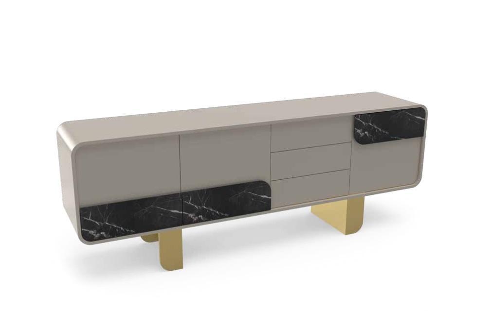 Designer Sideboard Spiegel Design Möbel Konsole Holz Kommode