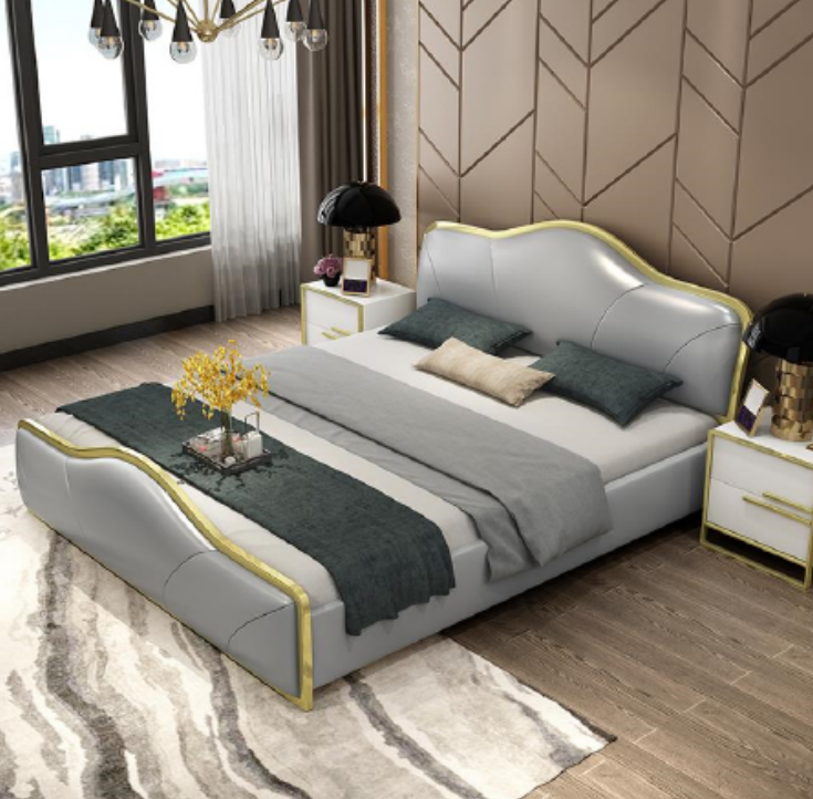 Chesterfield Doppel Bett Schlafzimmer Polster Luxus Betten 180x200cm