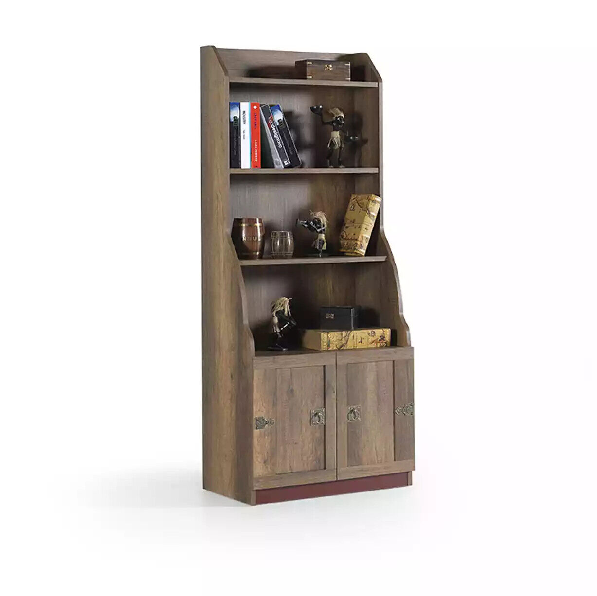 Kinderregal Bücherregal Bücherschrank Standregal Regal Holz Braun Schrank