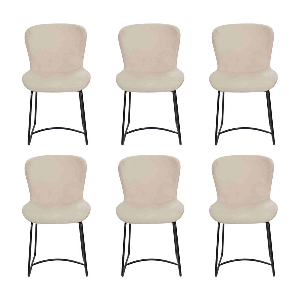 Esszimmerstuhl Weiß 6x Stühle Esszimmer Modern Stuhle Metall Design