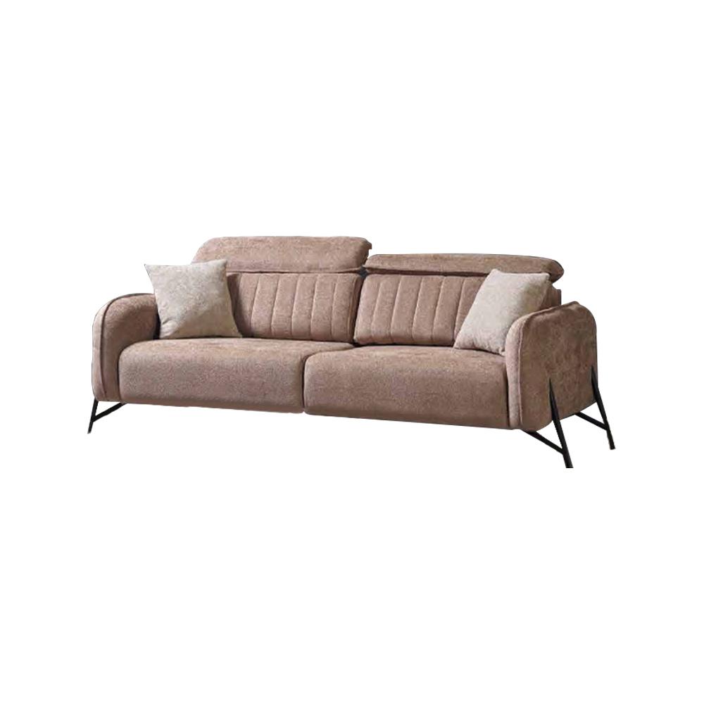 Beiges Wohnzimmer Dreisitzer Set Moderne Stoffsofas Luxuriöse Möbel