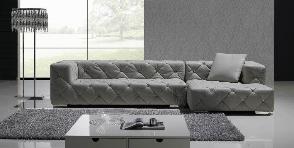 Chesterfield Design Ecksofa Sofa Couch Polster Ecke Garnitur Wohnlandschaft