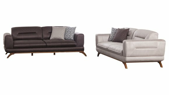 Exklusive Sofagarnitur 3+3 Sitzer Luxus Dreisitzer Wohnzimmer Couch