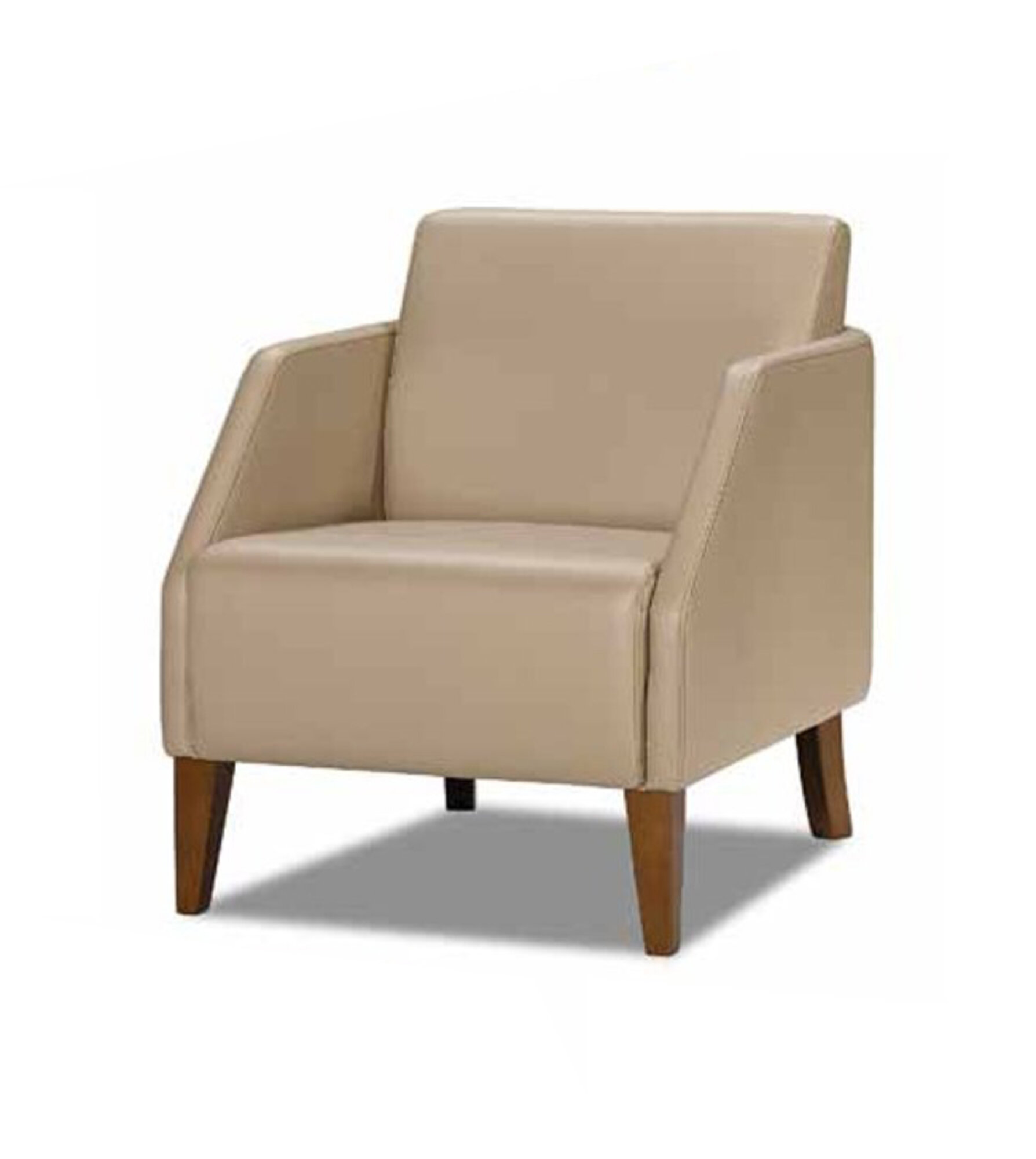 Beiger Einsitzer Luxuriöser Polstersessel Designer Loungesessel Möbel