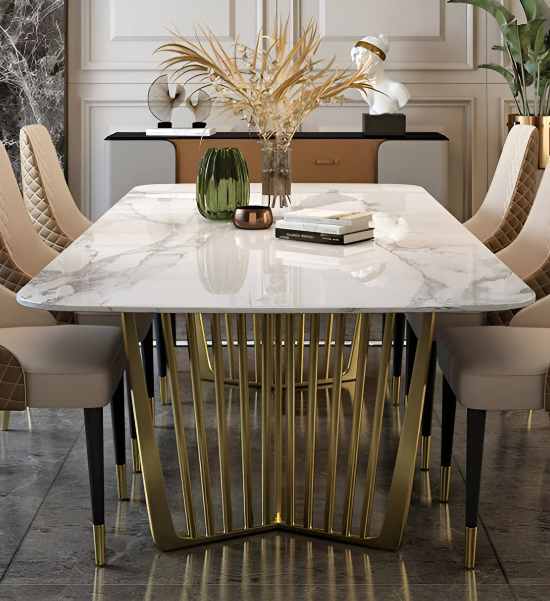 Luxus Tische Esszimmer Tisch Metall Esszimmertisch Moderner Möbel Sofort