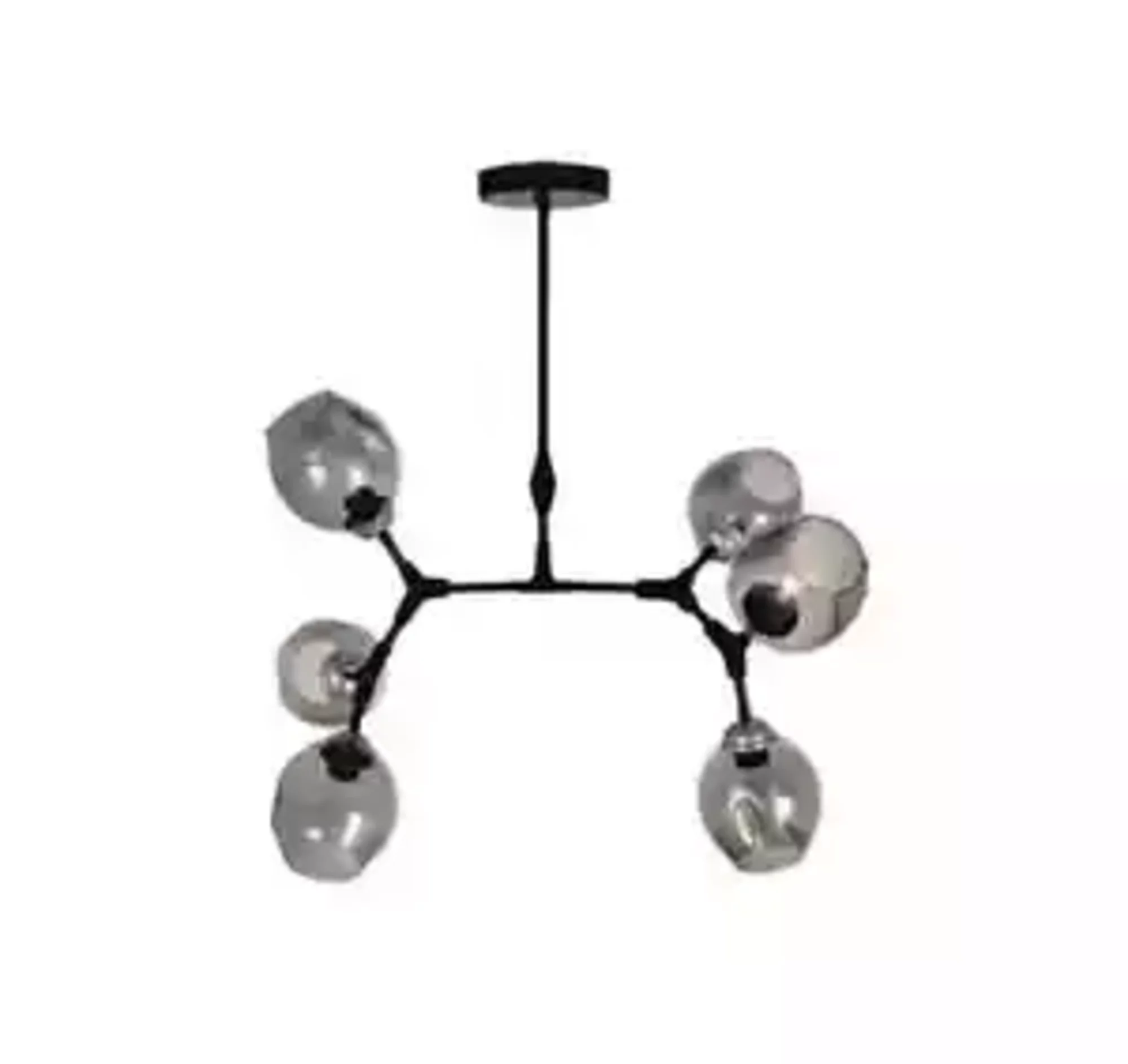 Deckenlampe Lüster Kronleuchter Deckenleuchter Modern Glas Schwarz Neu