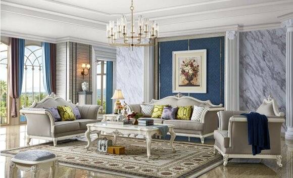 Klassischer Tisch Beistelltisch Sofa Barock Design Couchtisch Wohnzimmer Sofort