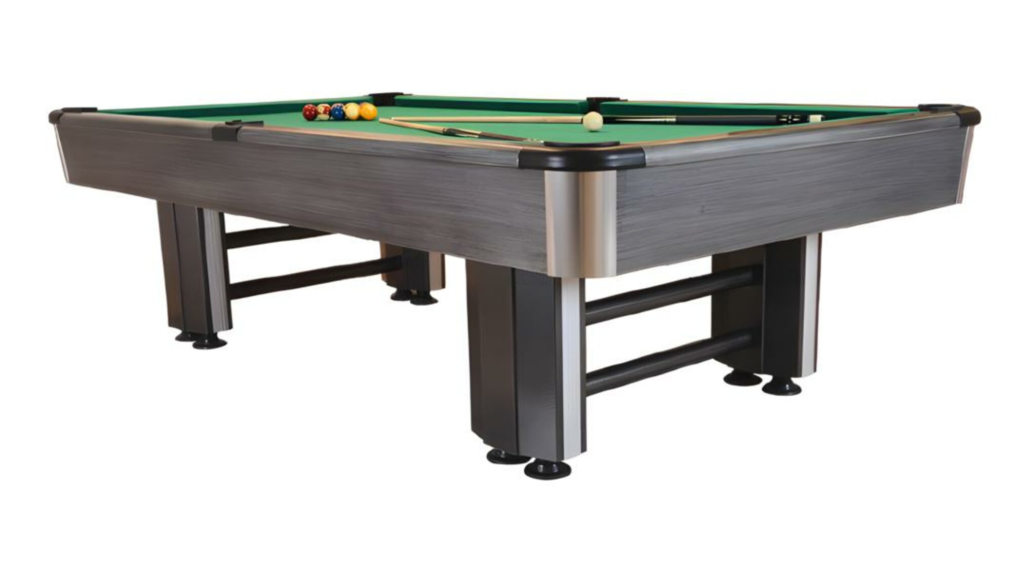 Pooltisch Spieloberfläche Billardtisch Luxus Grau Spieltisch Freizeittisch 9ft