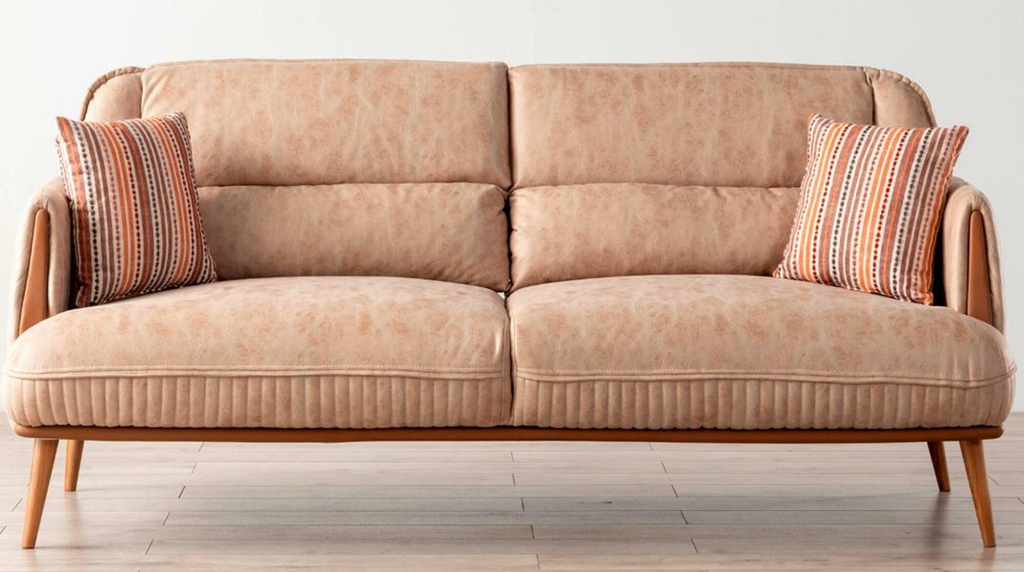 Komfortable Dreisitzer Couch Big Sofa Stilvolle Möbel Wohnzimmer Polster