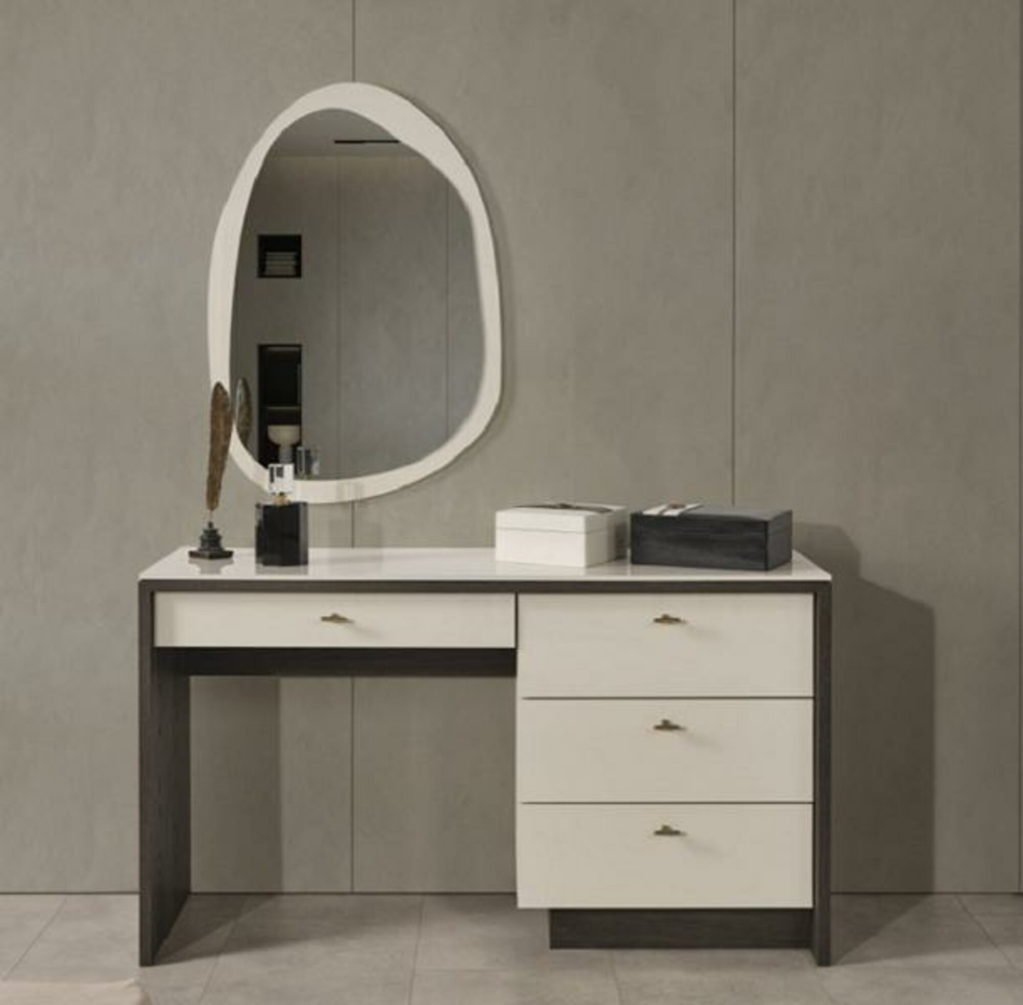 Schminktisch Schlafzimmer Schminktisch Möbel Luxus Modern Spiegel Design Holz
