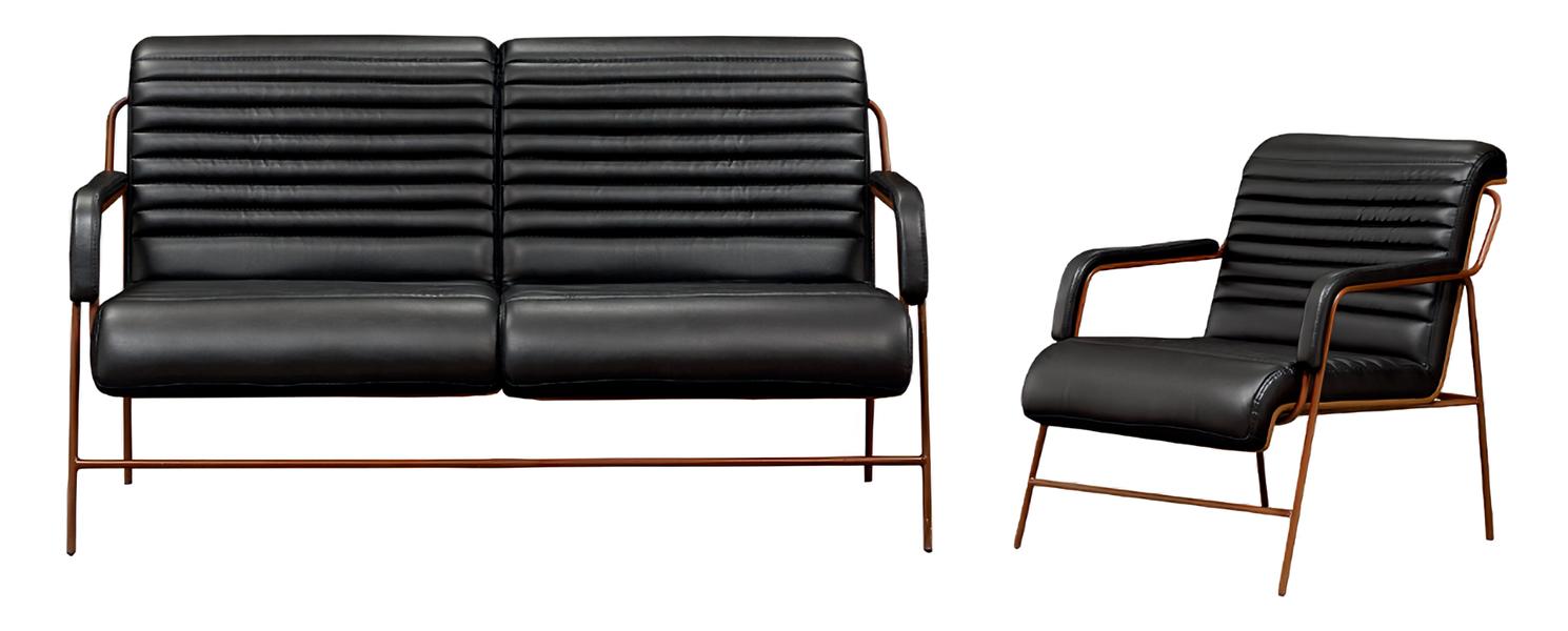 Sofa 3 Sitzer Sessel Polster Luxus Wohnzimmer Ästhetik Eleganz 2tlg Exzellenz