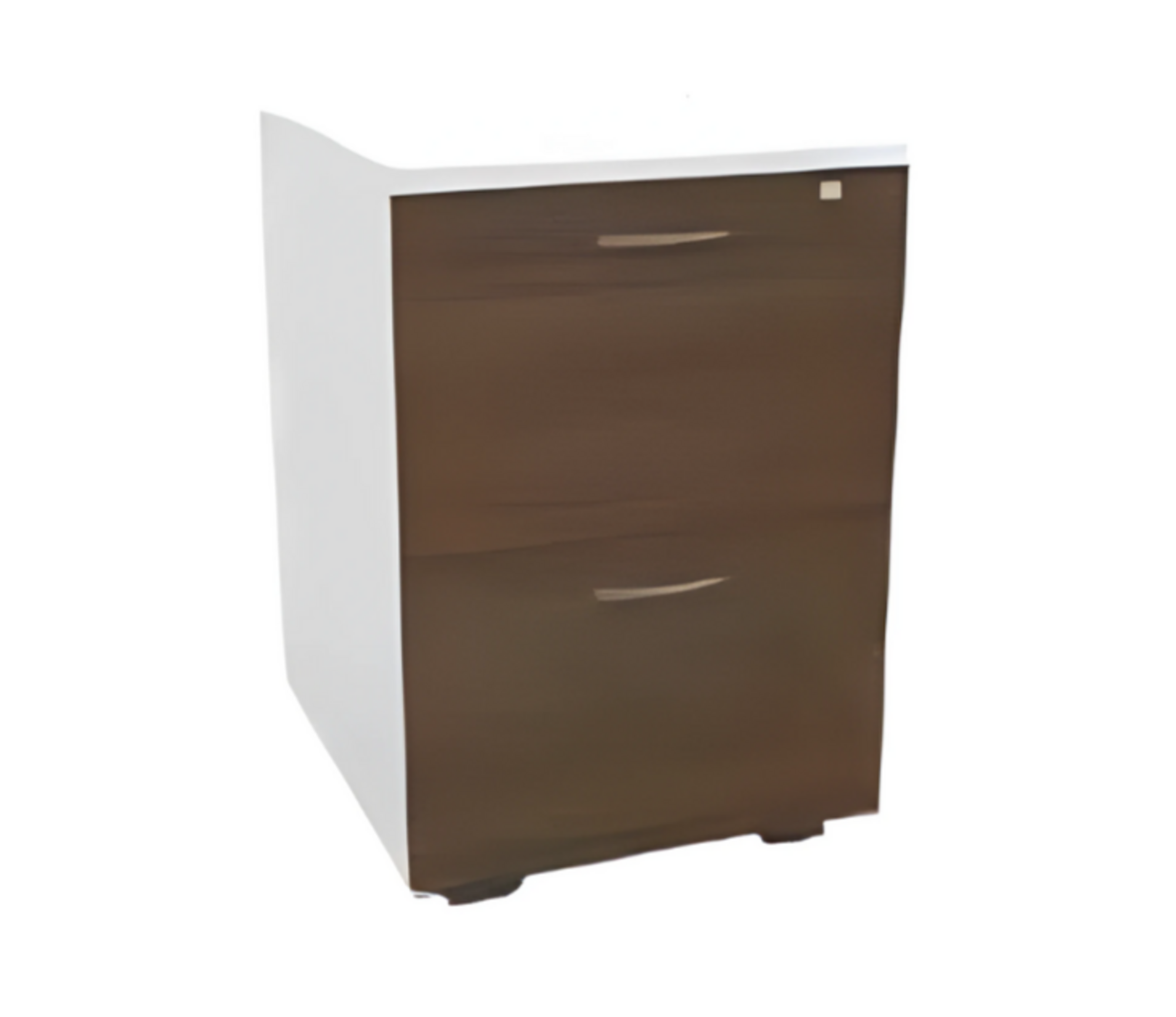 Moderner Kommode Holzmöbel Weiß Braun Stauraum Schubladen Schrank Luxus