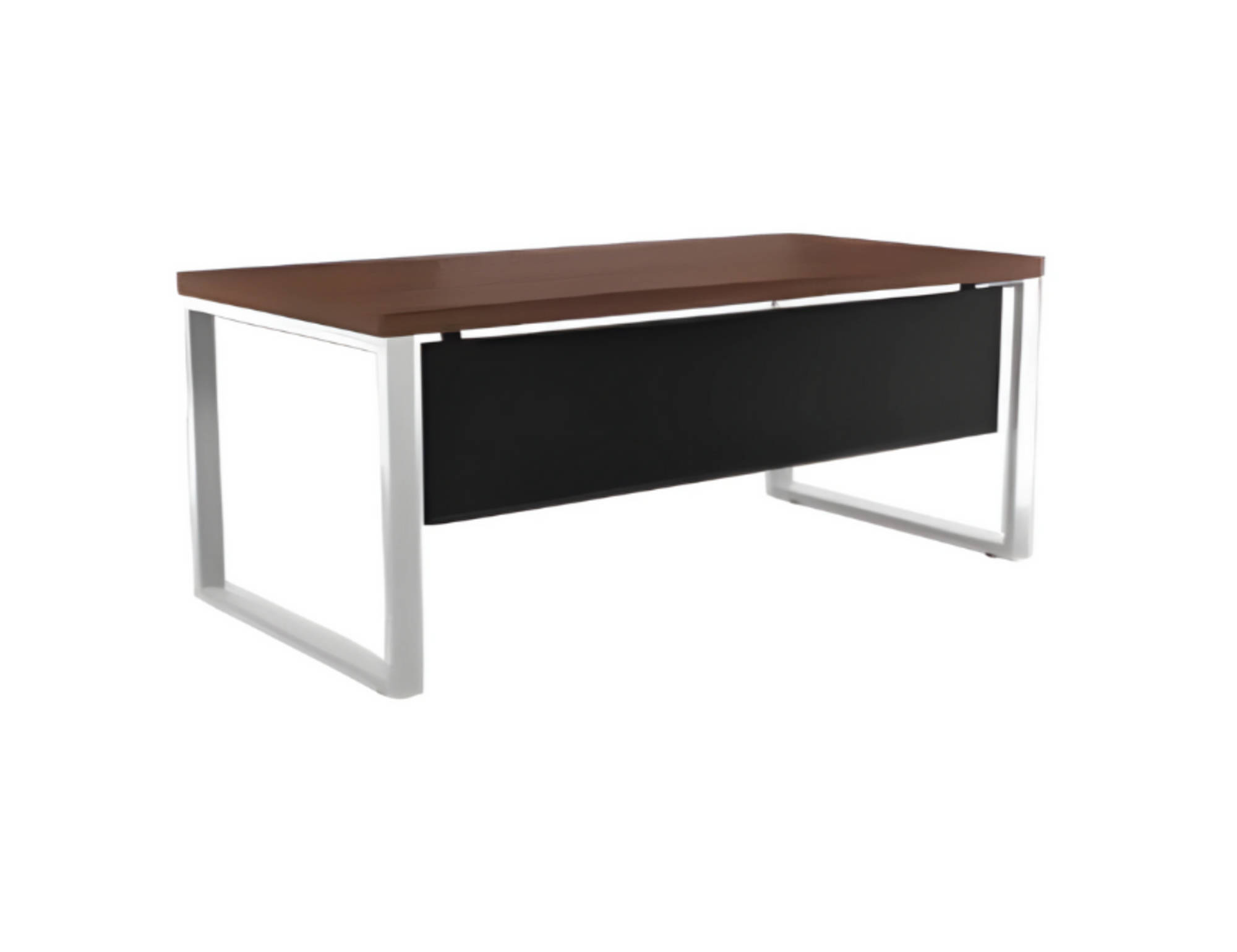 Moderner Schreibtisch braun schwarz workstation Arbeitsplatz Arbeitsplatz