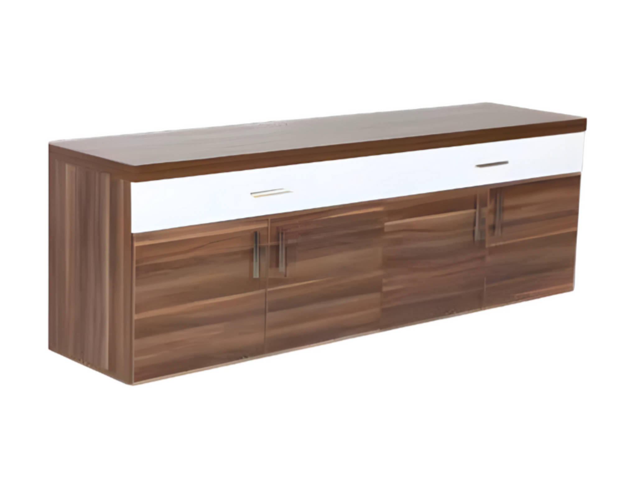 Moderner brauner weißer Aktenschrank Luxus Büromöbel Mehrzweckschrank