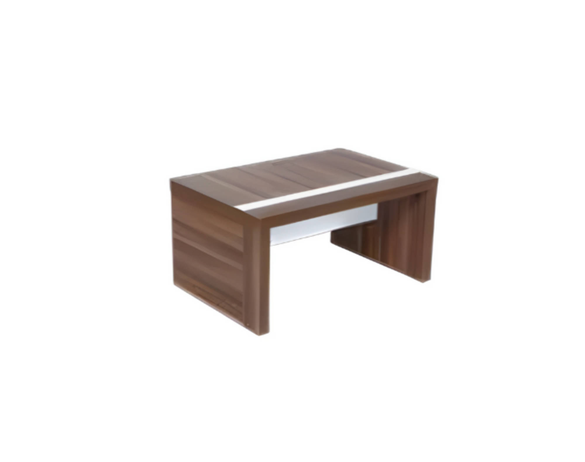 Stilvoller Weißer Brauner Büro Couchtisch Luxus Holzmöbel Kaffeetisch