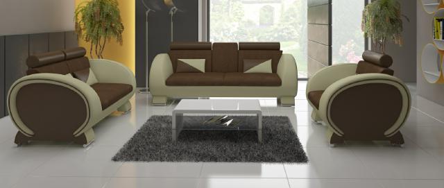 Sofagarnitur 3+2+1 Textil Stoff Desig Sofa + USB Wohnlandschaft Polster Garnitur