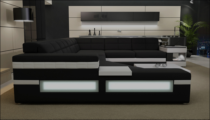 Designersofa Sofa Wohnlandschaft Ecksofa Wohnlandschaft Polster Couch Neu 3006