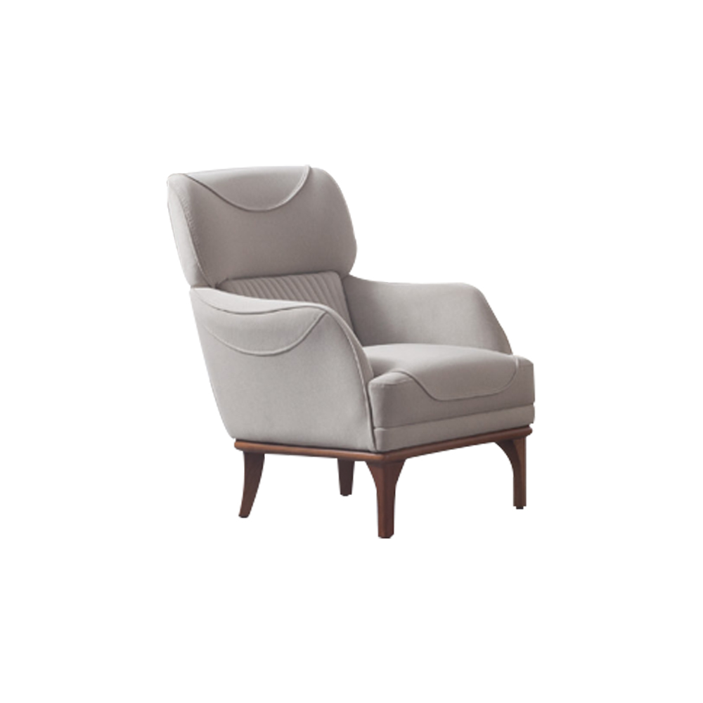 Sessel in beige Farbe für Wohnzimmer im modernen Stil Neu
