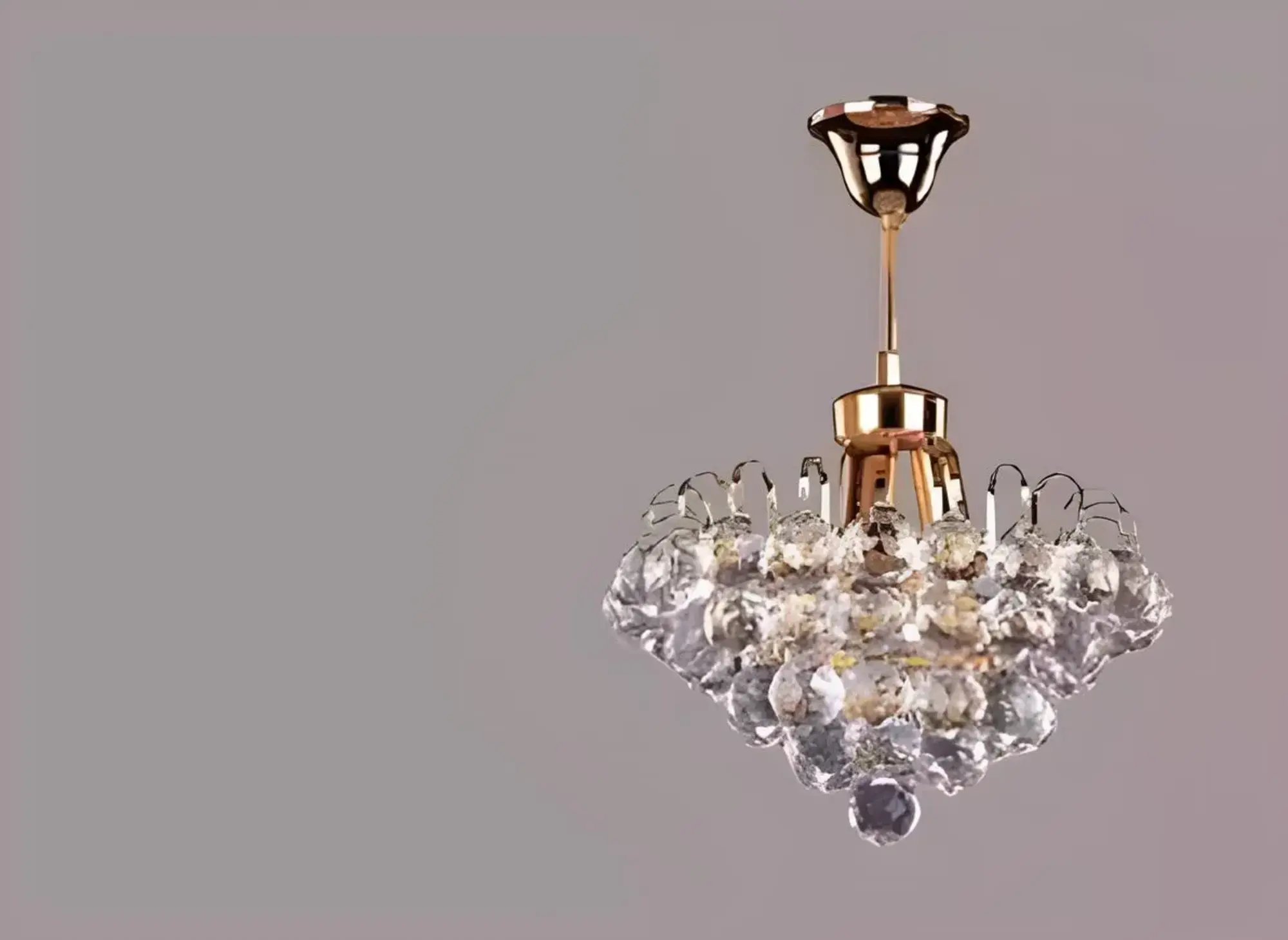 Deckenlampe Deckenleuchter Kronleuchter Gold Lüster Kristall Lampe